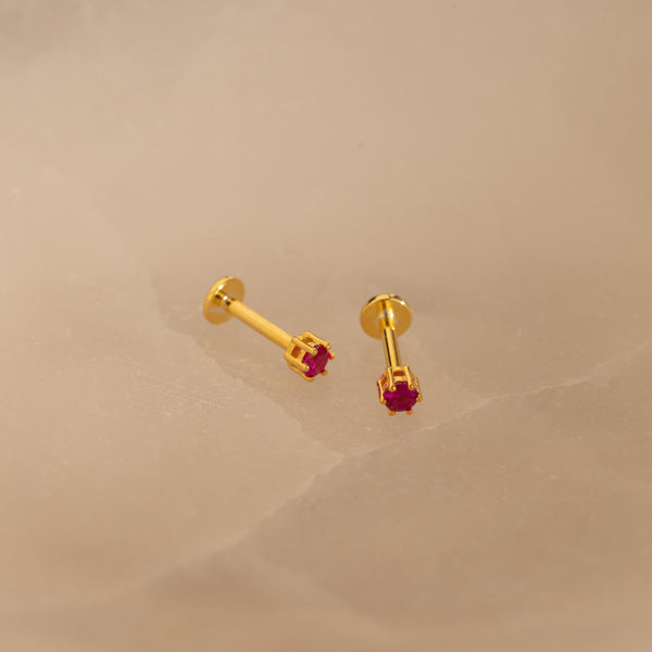 Birthstone Flatback Studs